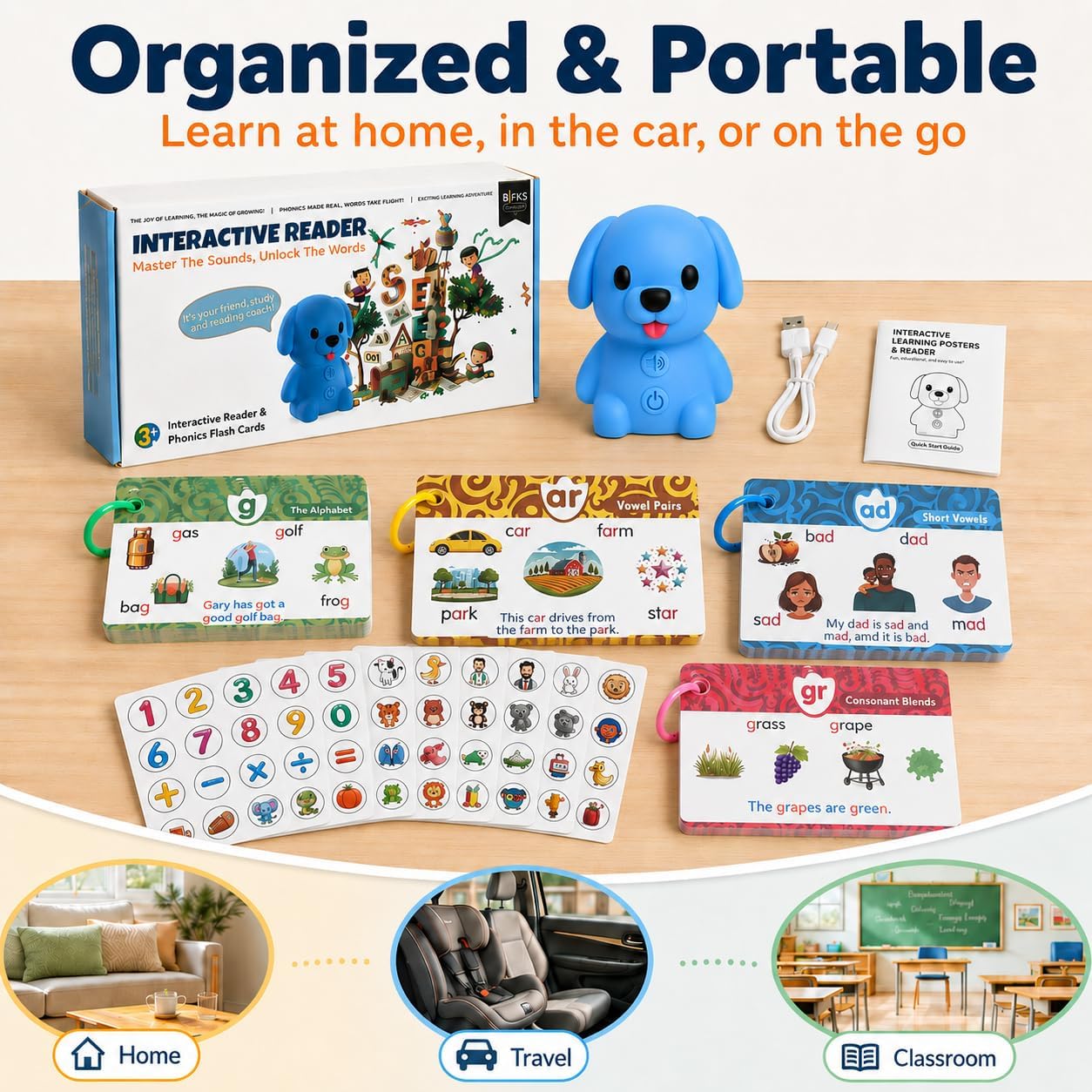 Interactive Reader Dog - Phonics Learning Toy - KrabGame