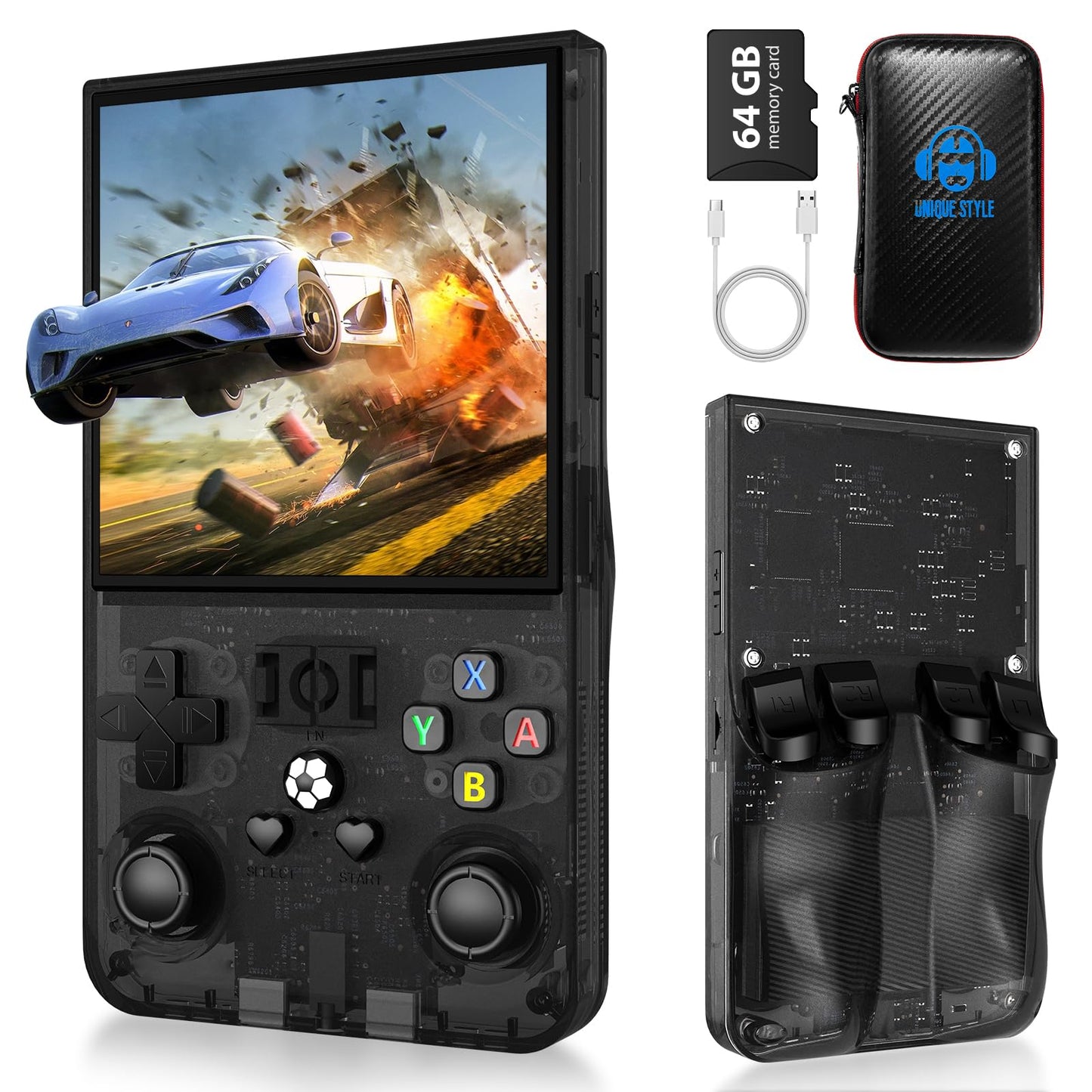KRABGAME R36 Max Retro Handheld Game Console - KrabGame