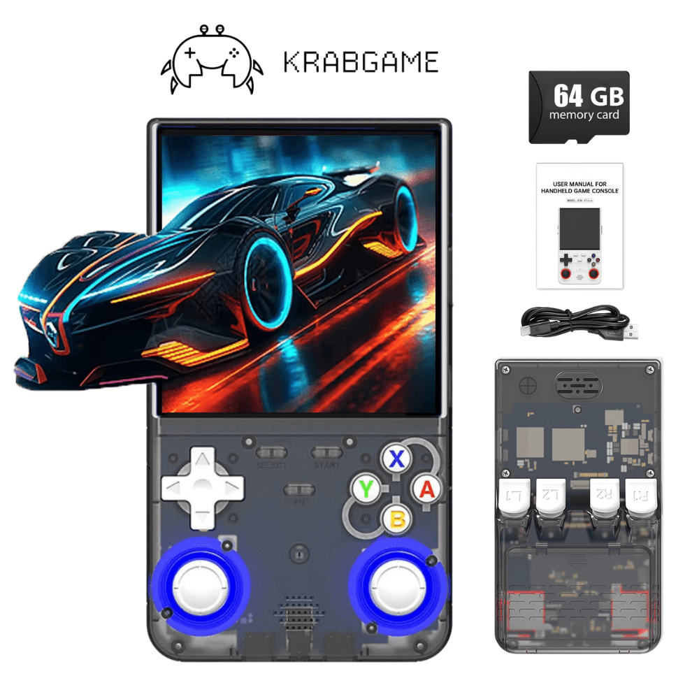 KRABGAME R36 Ultra Retro Handheld Game Console - KrabGame