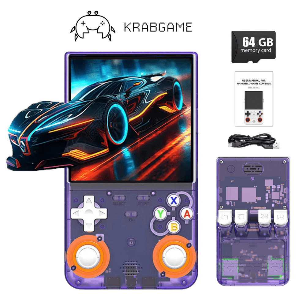 KRABGAME R36 Ultra Retro Handheld Game Console - KrabGame