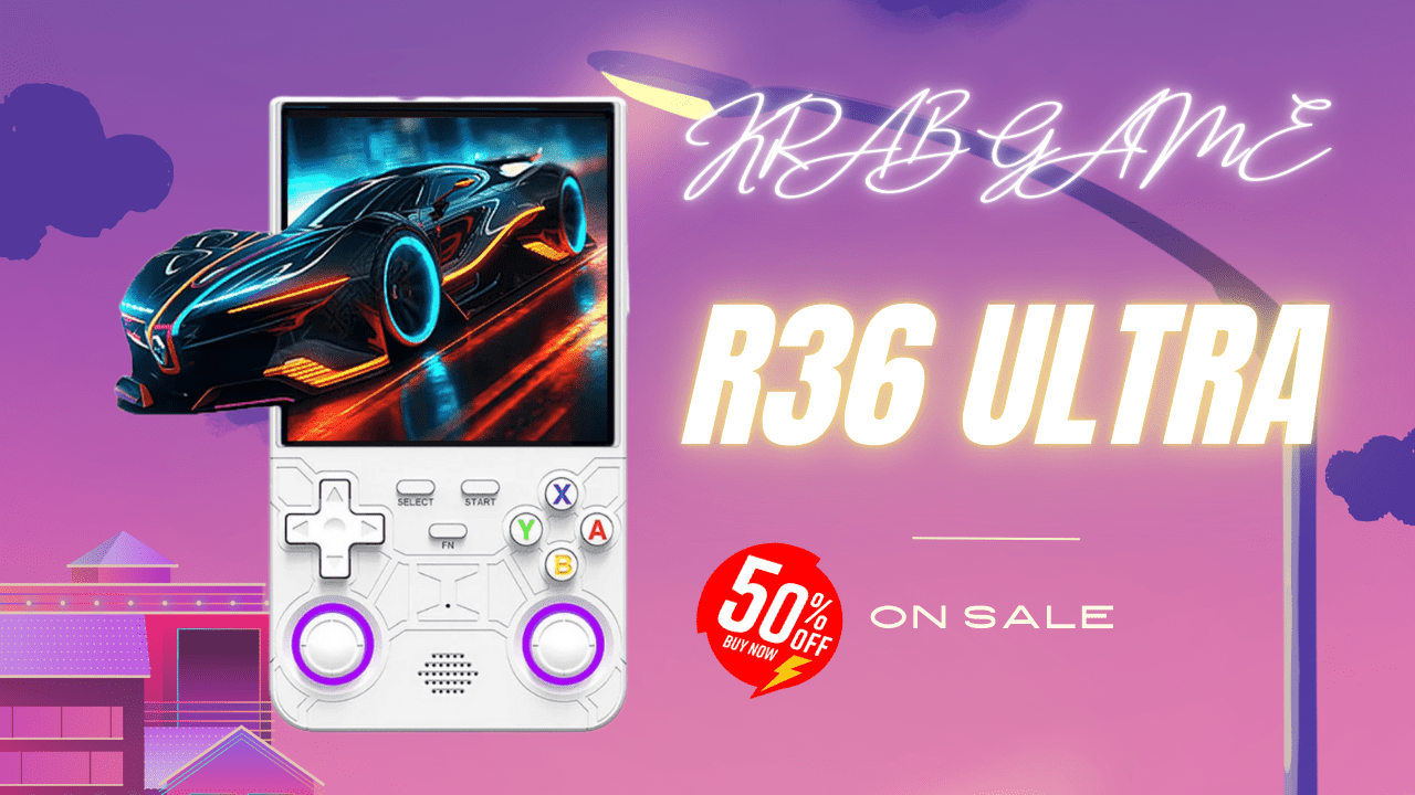 Introducing the KrabGame R36 Ultra Retro Handheld Game Console: Your Nostalgic Gaming Adventure Awaits! - KrabGame