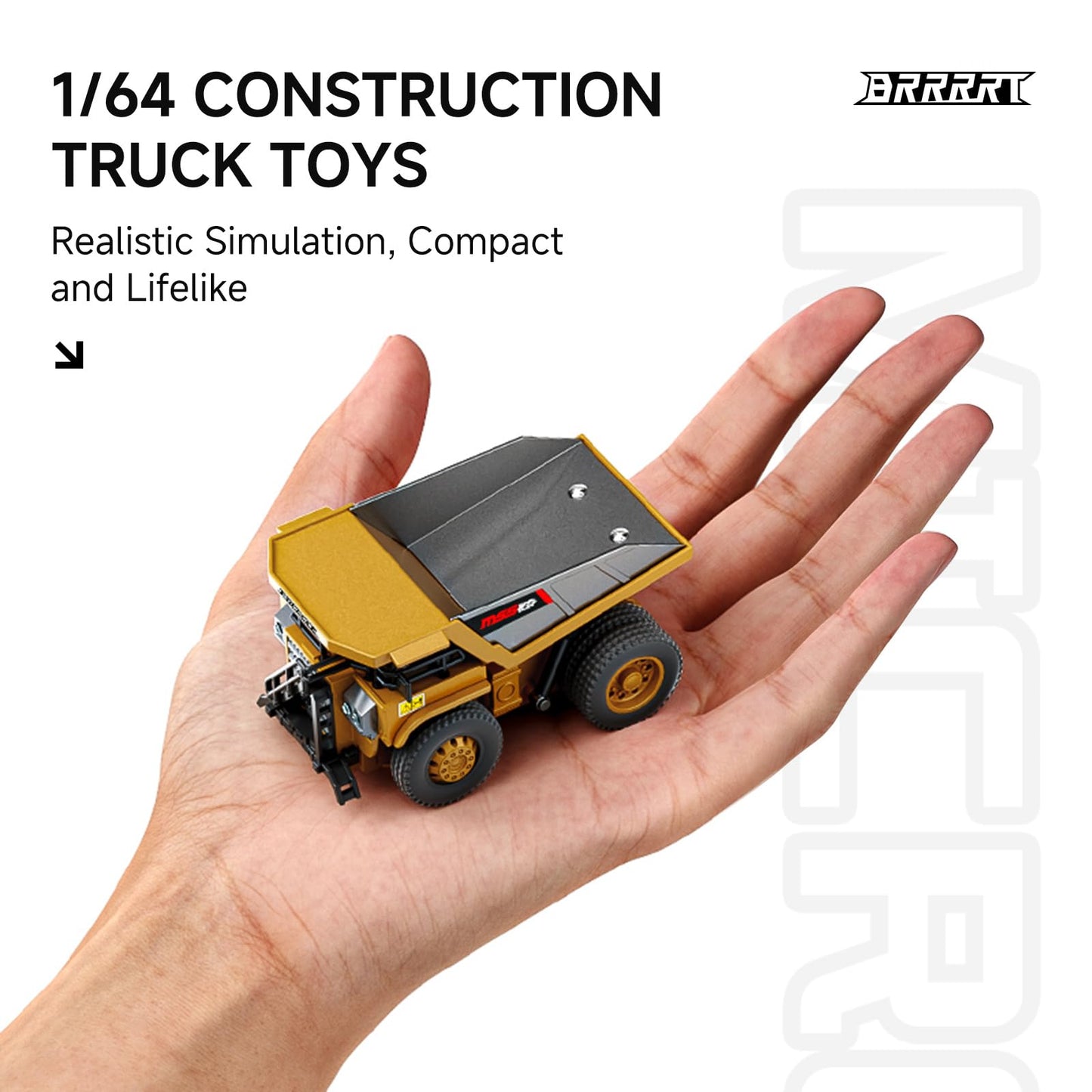 1/64 Bluetooth RC Mini Metal Dump Truck Rechargeable | KrabGame - KrabGame