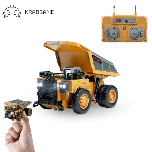 1/64 Bluetooth RC Mini Metal Dump Truck Rechargeable | KrabGame - KrabGame
