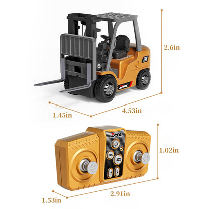 1/64 Bluetooth RC Mini Metal Forklift Truck Rechargeable | KrabGame - KrabGame