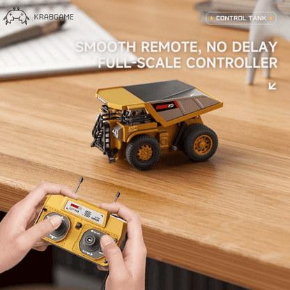 1/64 Mini Desktop Remote Control Forklift Excavator Dump Truck | KrabGame - KrabGame
