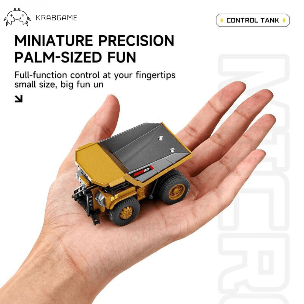 1/64 Mini Desktop Remote Control Forklift Excavator Dump Truck | KrabGame - KrabGame