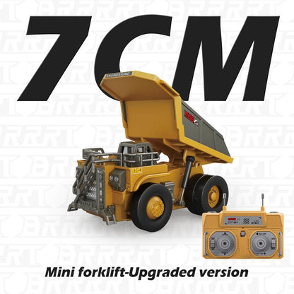 1/64 Mini Desktop Remote Control Forklift Excavator Dump Truck | KrabGame - KrabGame