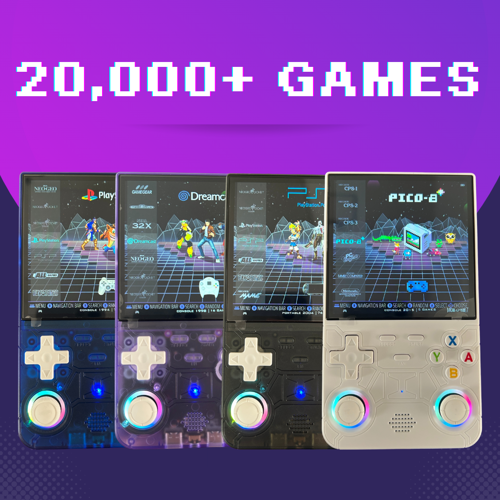 R36 Ultra Retro Handheld Game Console – 20,000+ Games, 4.0″ IPS | KrabGame