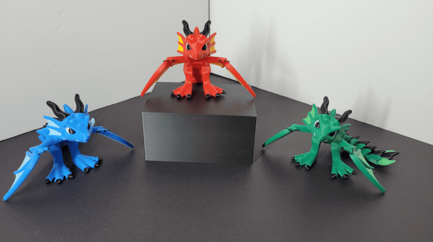 Flarewing - Articulated Dragon with Flapping Wings - KrabGame