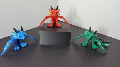 Flarewing - Articulated Dragon with Flapping Wings - KrabGame