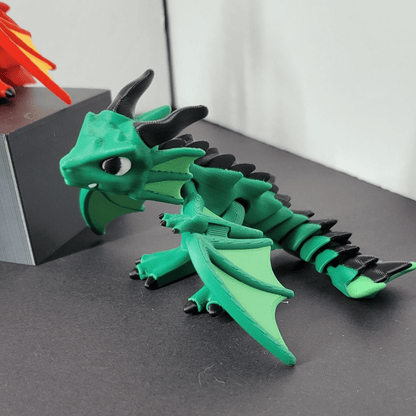 Flarewing - Articulated Dragon with Flapping Wings - KrabGame
