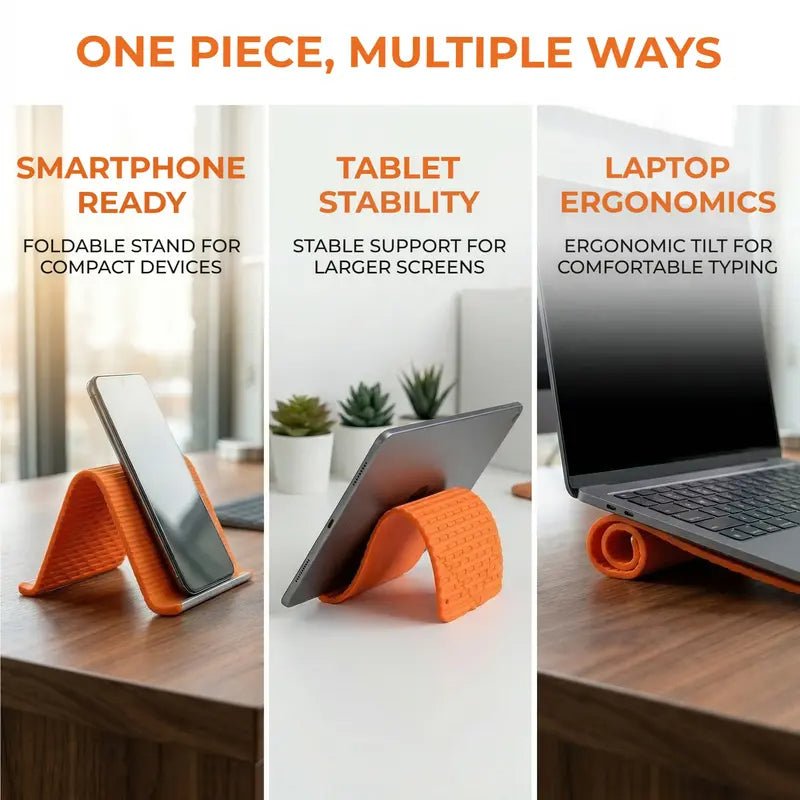 Flexible Silicone Aluminum Phone holder stand - KrabGame
