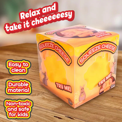 Giant Cheese Squishy Slow Rise Stress Block - KrabGame