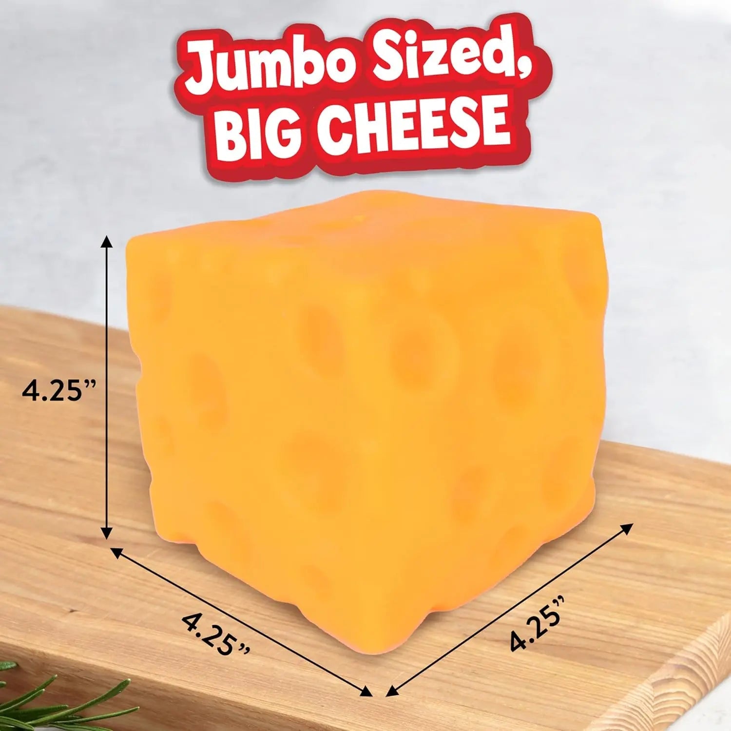 Giant Cheese Squishy Slow Rise Stress Block - KrabGame