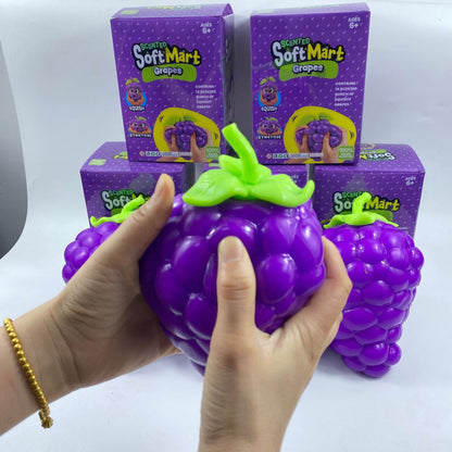Giant Grape Squishy Jumbo Grape Stress Relief Toy - KrabGame