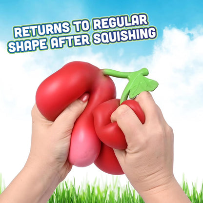 Giant Jumbo Squeeze Cherries Squishy - KrabGame