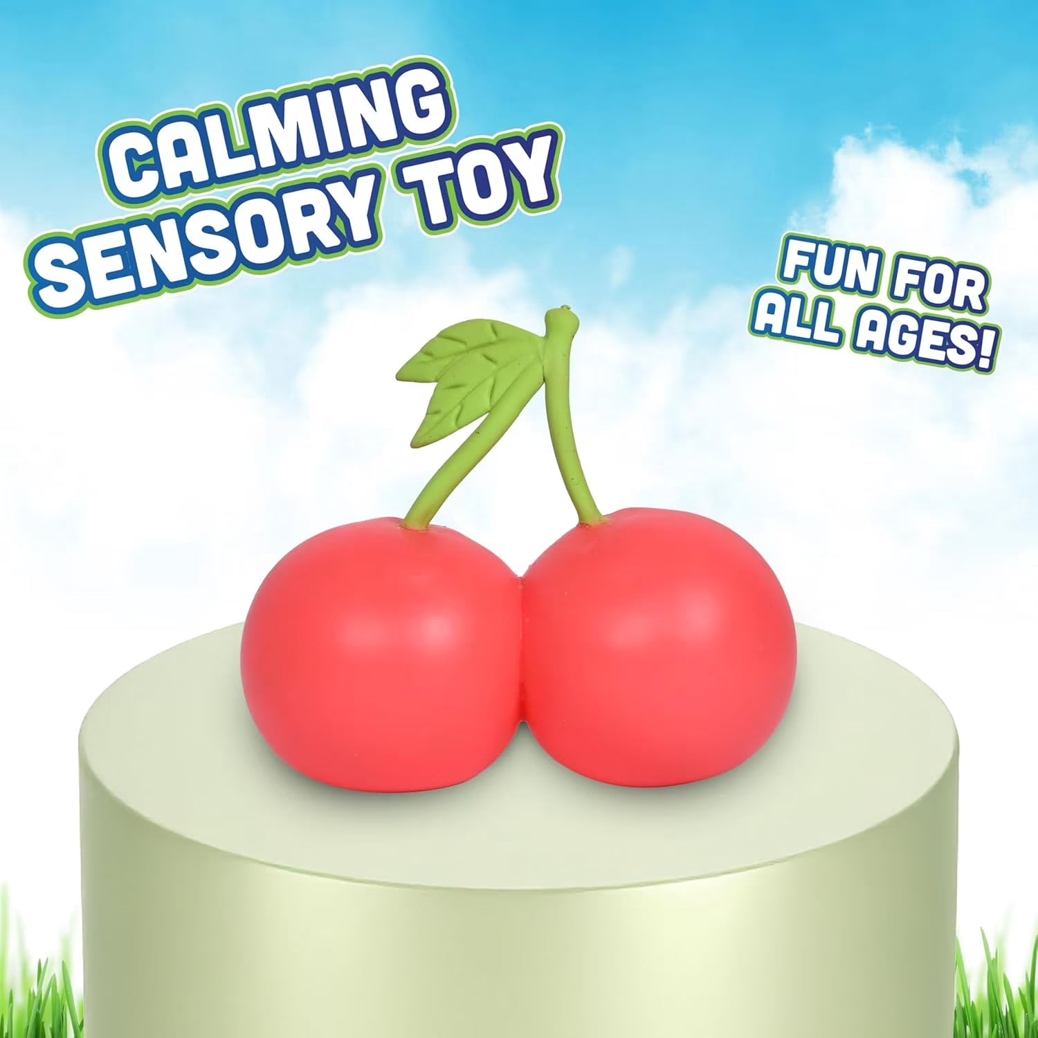 Giant Jumbo Squeeze Cherries Squishy - KrabGame