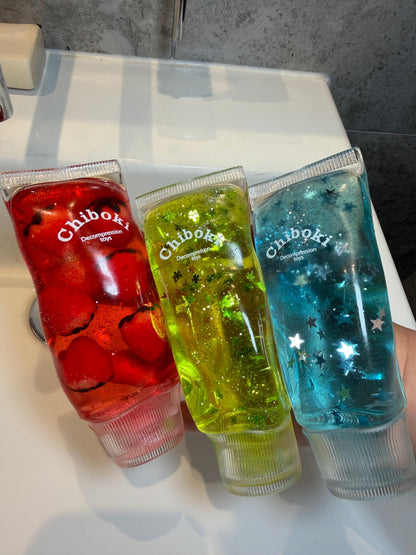 Glitter Tooth Paste Squishy Moldable(Zero bounce-back) Squish Fidget Toy - KrabGame