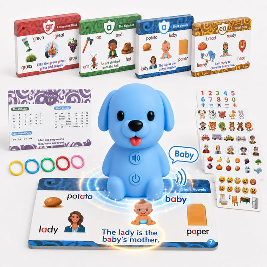 Interactive Reader Dog - Phonics Learning Toy - KrabGame