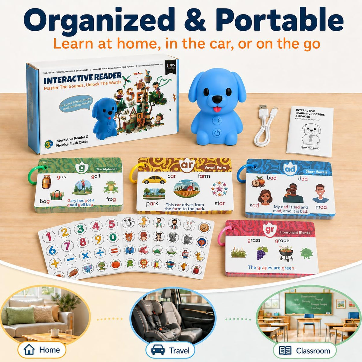 Interactive Reader Dog - Phonics Learning Toy - KrabGame