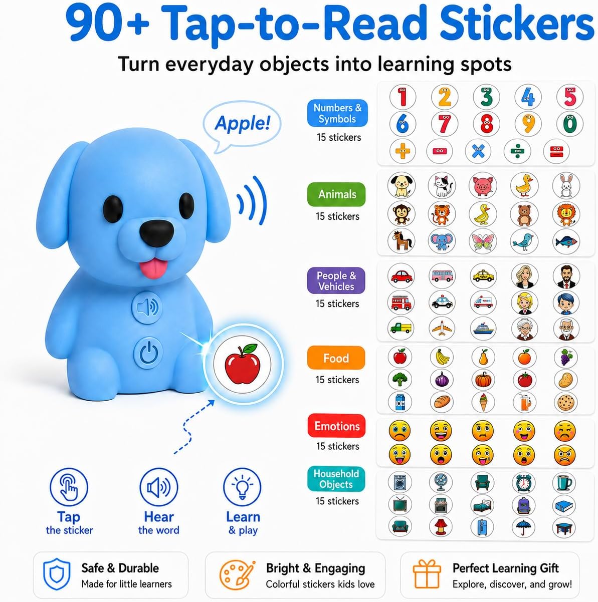 Interactive Reader Dog - Phonics Learning Toy - KrabGame