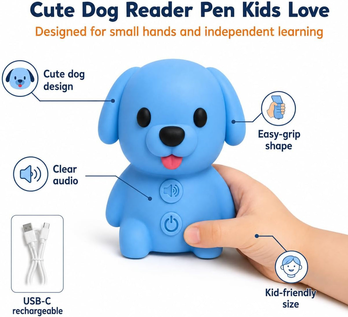Interactive Reader Dog - Phonics Learning Toy - KrabGame
