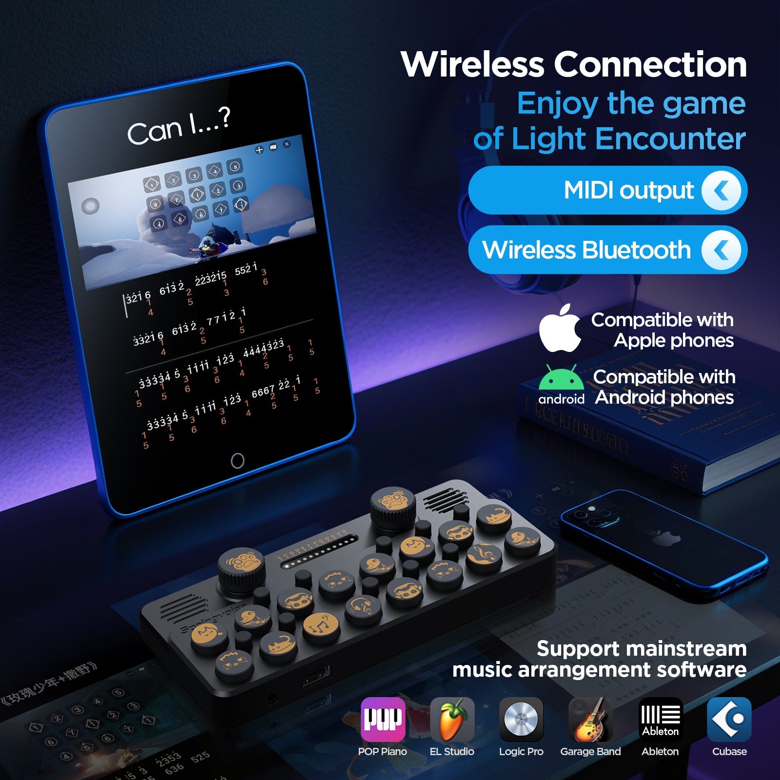 KRABGAME Enjoyplay V1 Pocket Music Keyboard - KrabGame