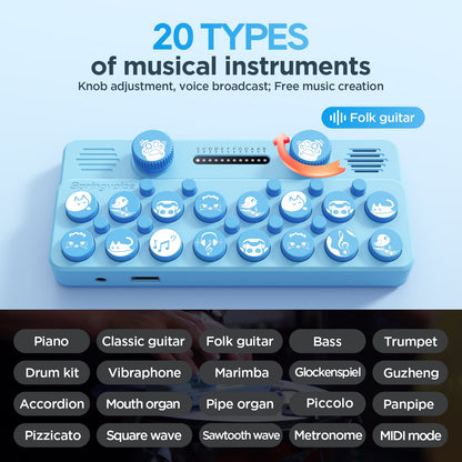 KRABGAME Enjoyplay V1 Pocket Music Keyboard - KrabGame