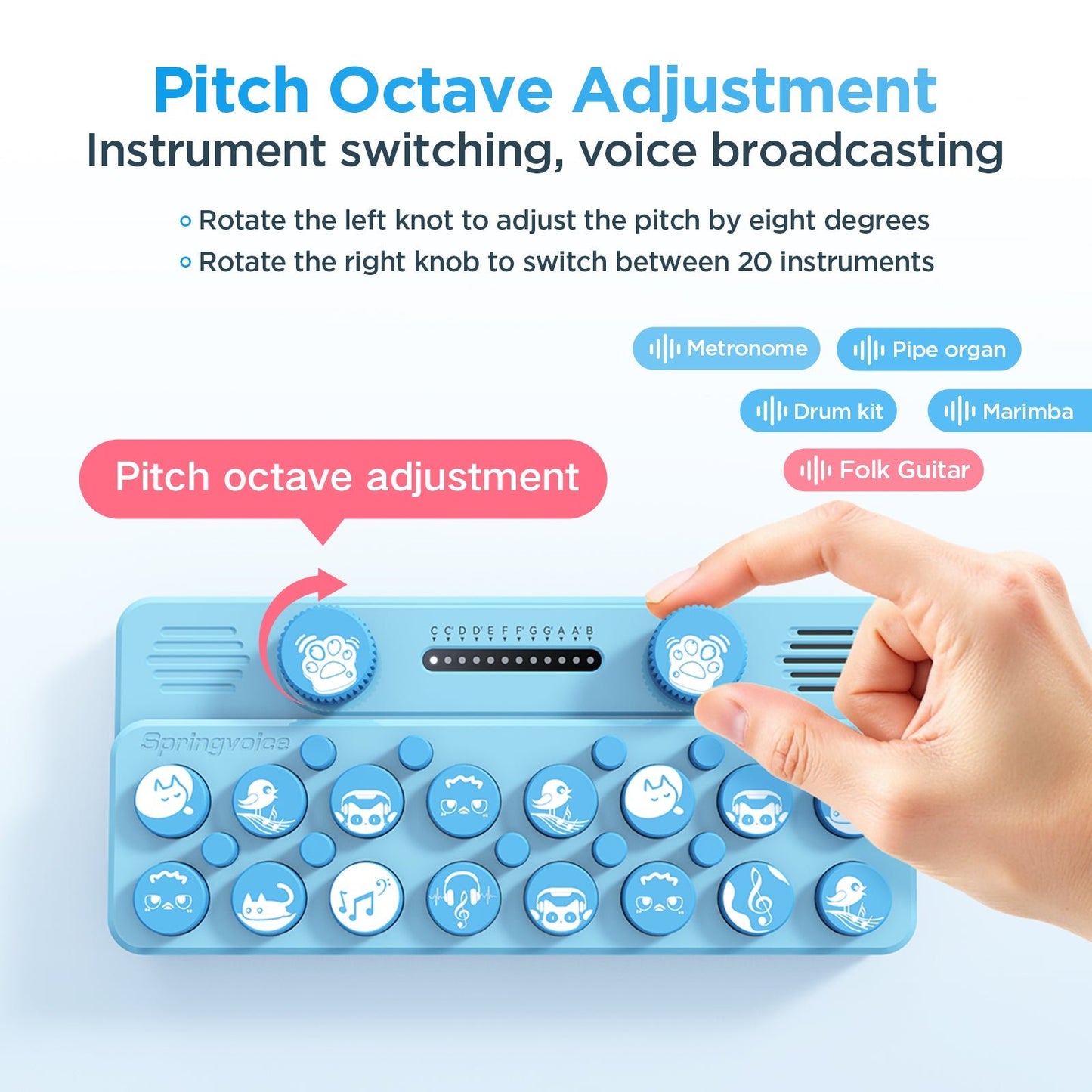 KRABGAME Enjoyplay V1 Pocket Music Keyboard - KrabGame