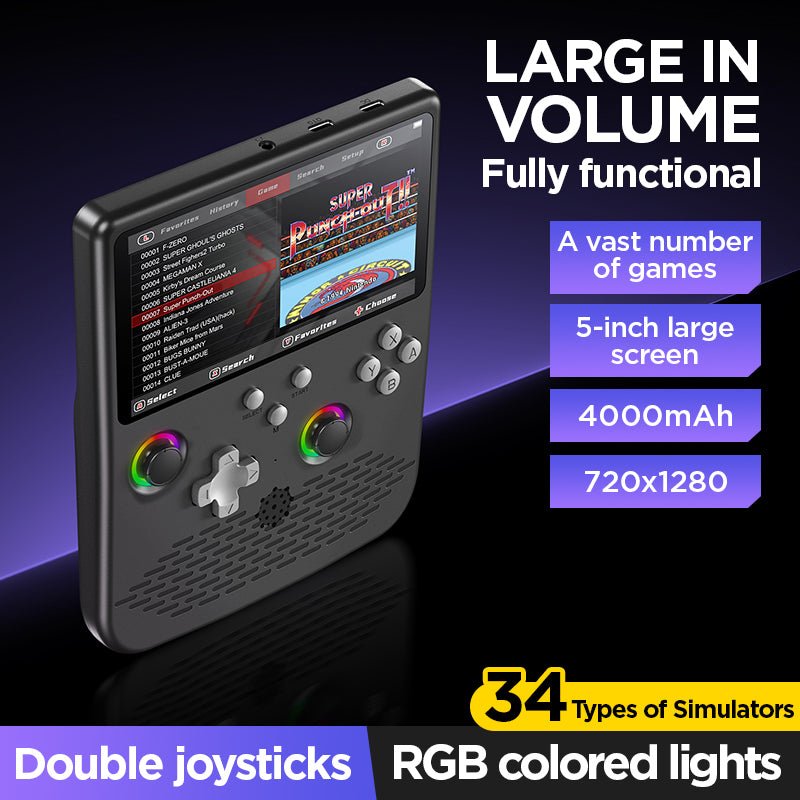 KRABGAME H5 Retro Handheld Game Console - KrabGame