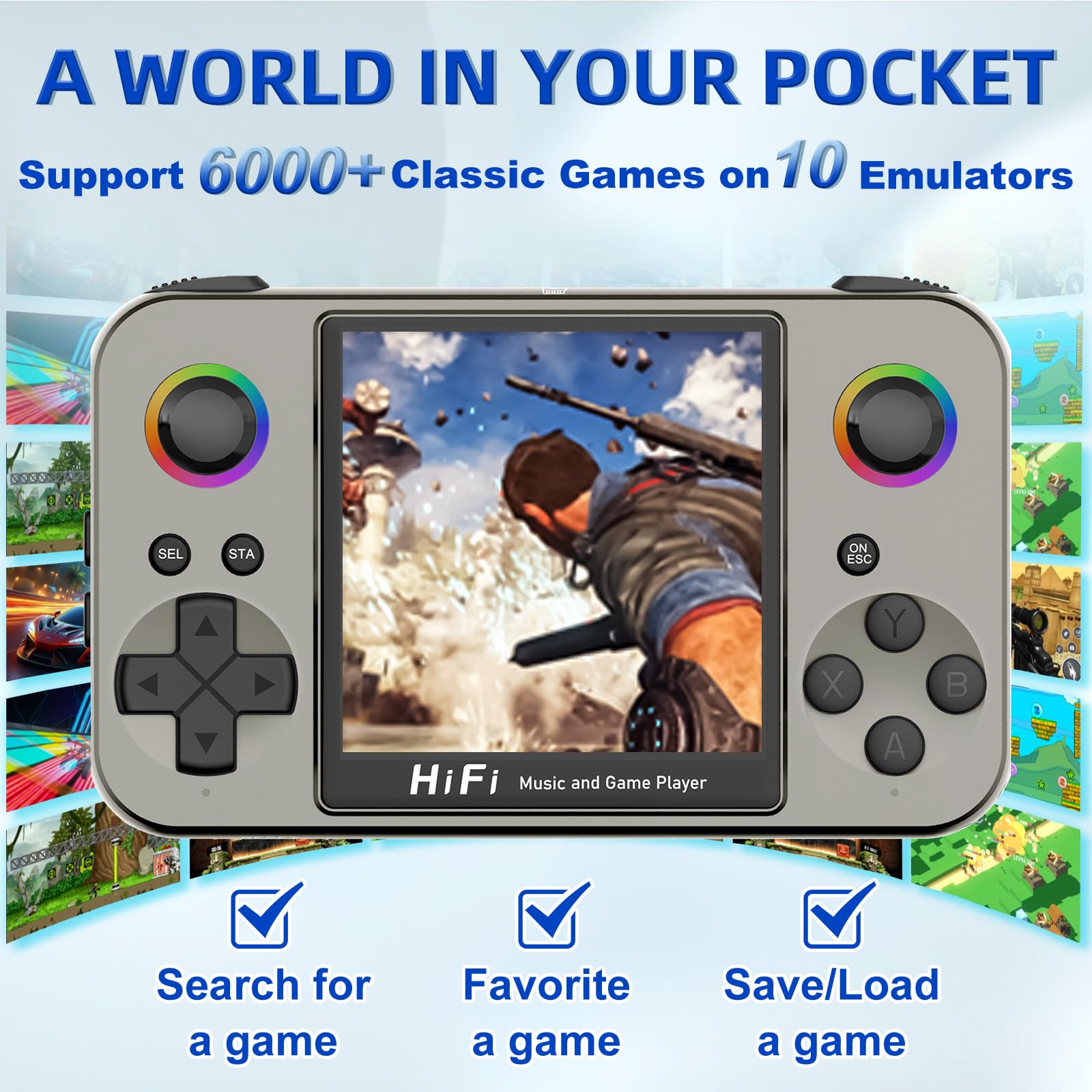 KRABGAME L8 Ultra Retro Game Console - KrabGame