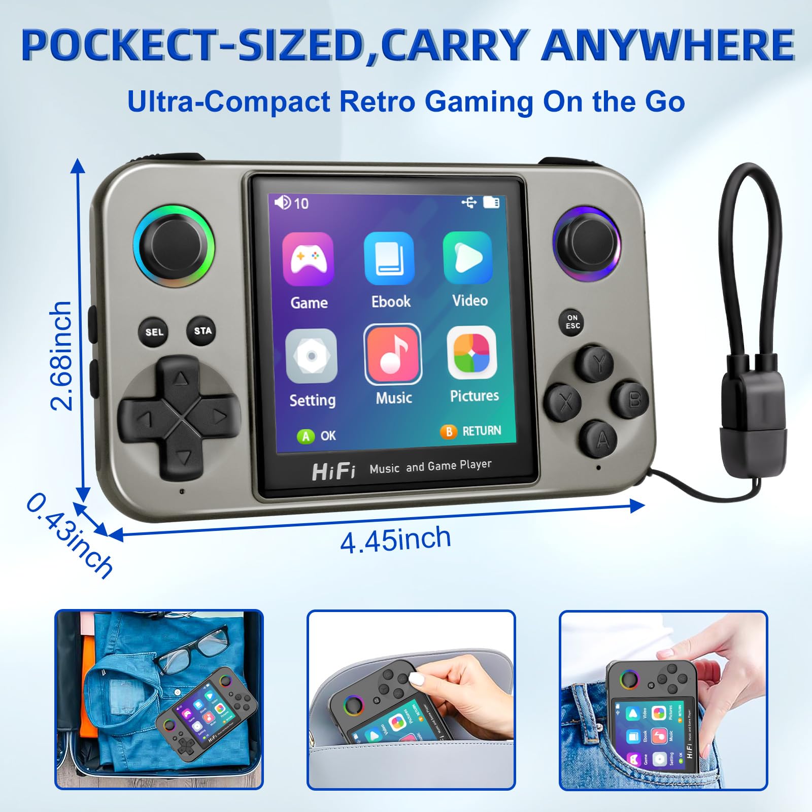 KRABGAME L8 Ultra Retro Game Console - KrabGame