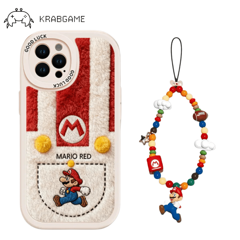 KRABGAME · Mario Plush Phone Case for iPhone - KrabGame