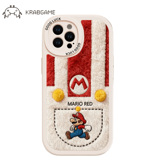 KRABGAME · Mario Plush Phone Case for iPhone - KrabGame