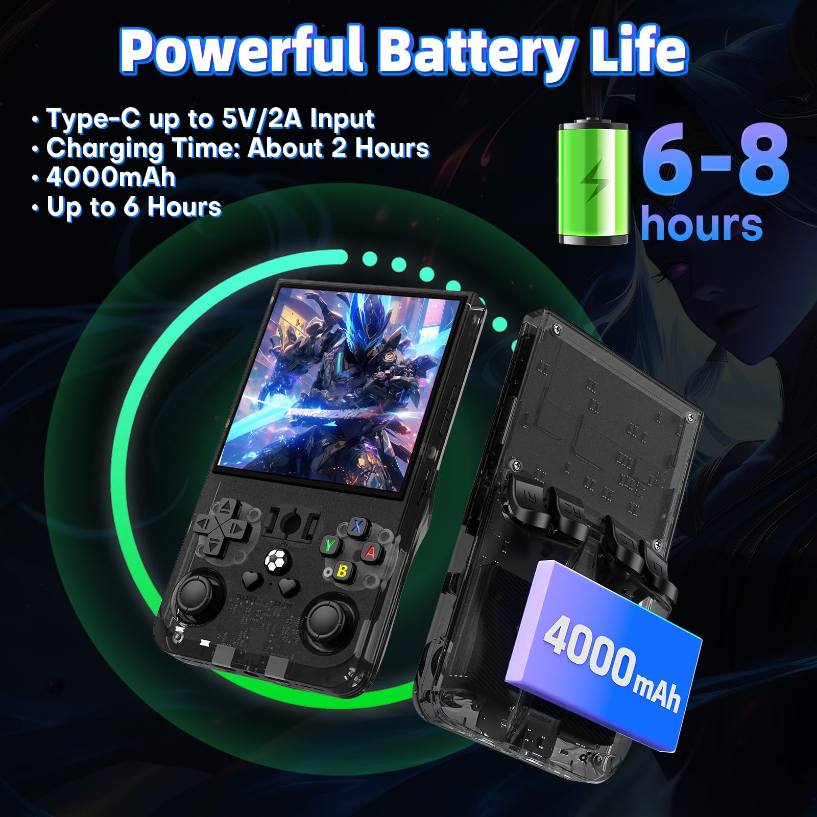 KRABGAME R36 Max Retro Handheld Game Console - KrabGame