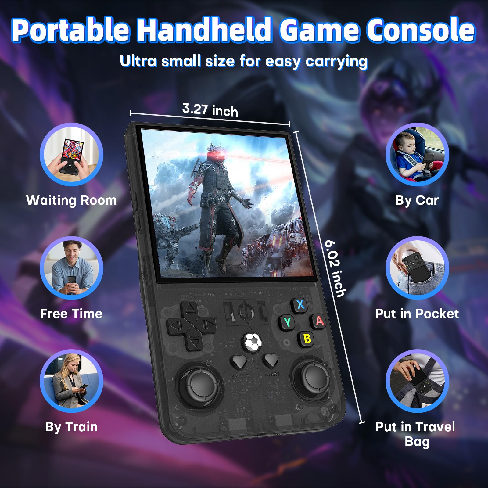 KRABGAME R36 Max Retro Handheld Game Console - KrabGame