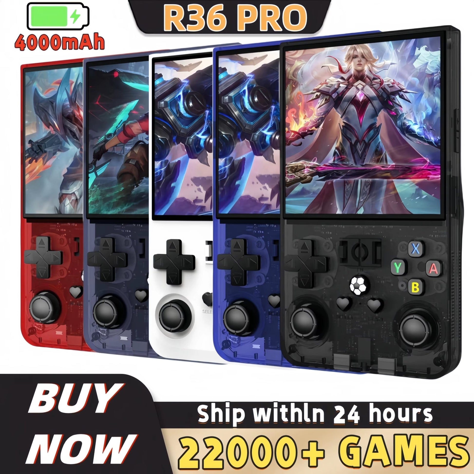 KRABGAME R36 Pro Retro Handheld Video Game Console - KrabGame