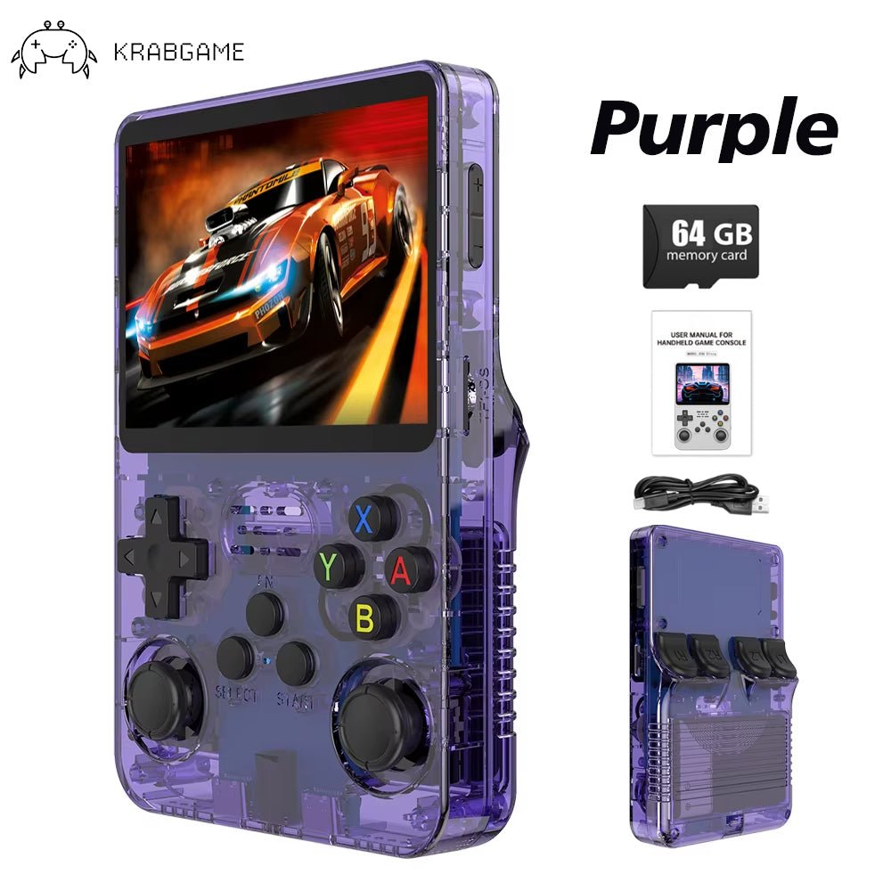 KRABGAME R36s Retro Handheld Game Console - KrabGame