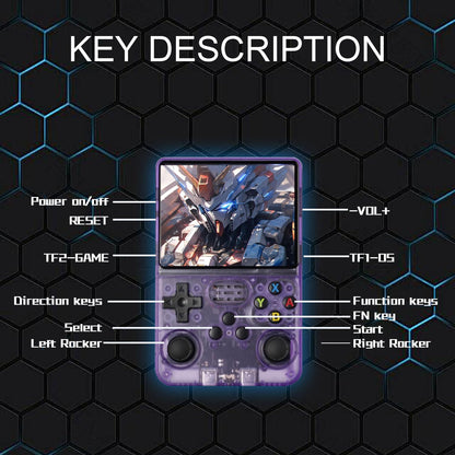 KRABGAME R36s Retro Handheld Game Console - KrabGame