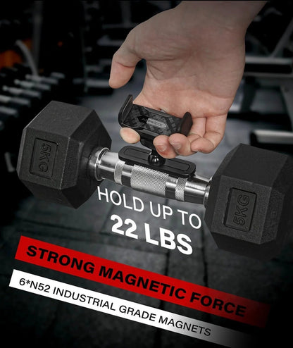 Magnetic Phone Holder For Fitness - KrabGame