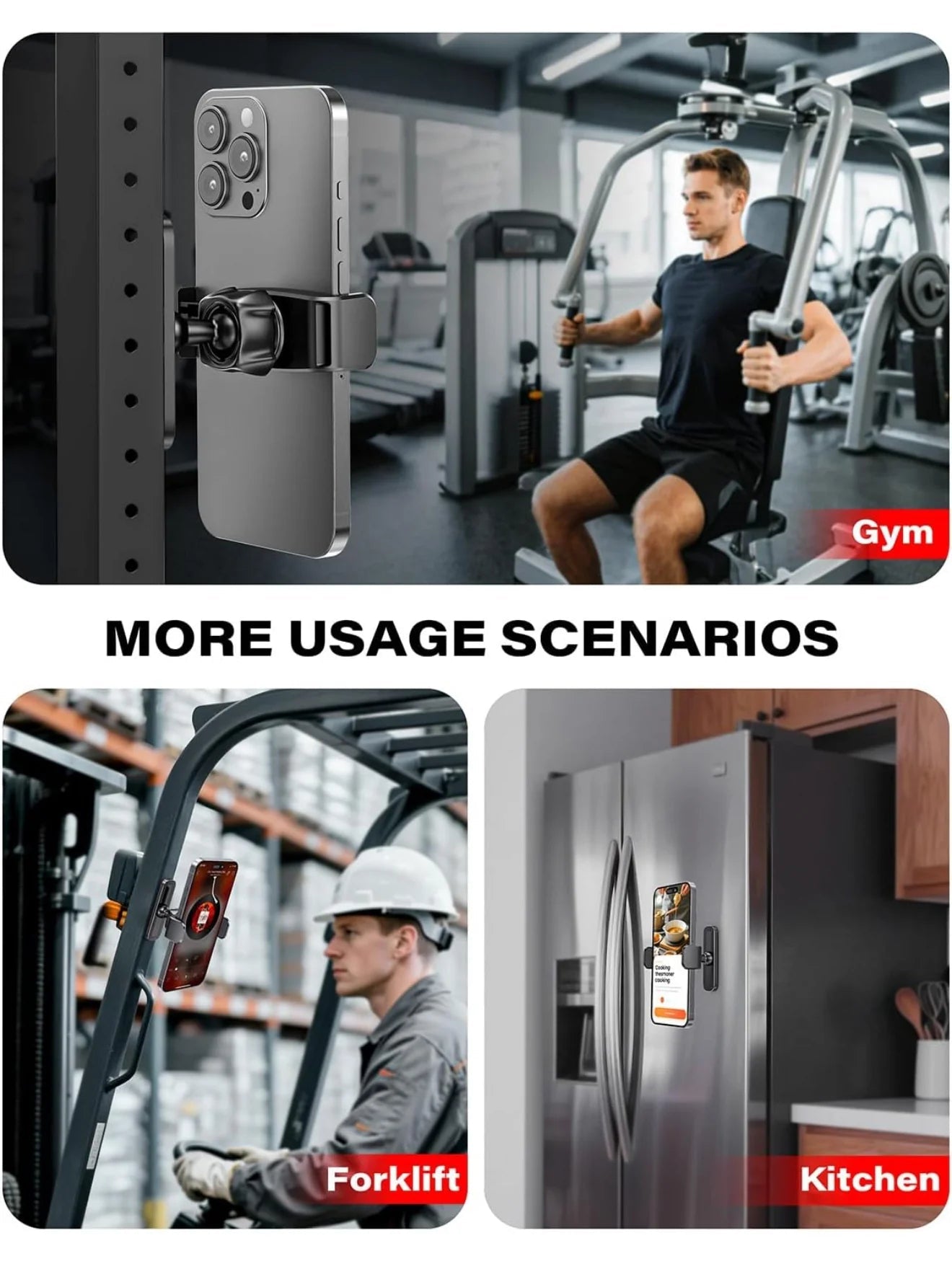 Magnetic Phone Holder For Fitness - KrabGame