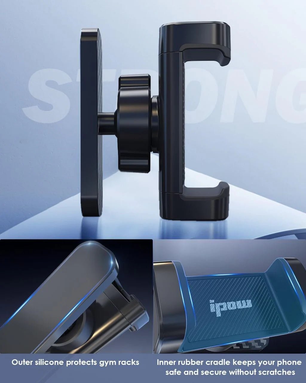 Magnetic Phone Holder For Fitness - KrabGame