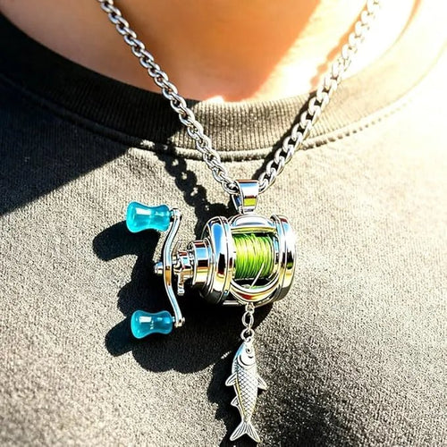 Mini Fishing Reel Necklace - KrabGame