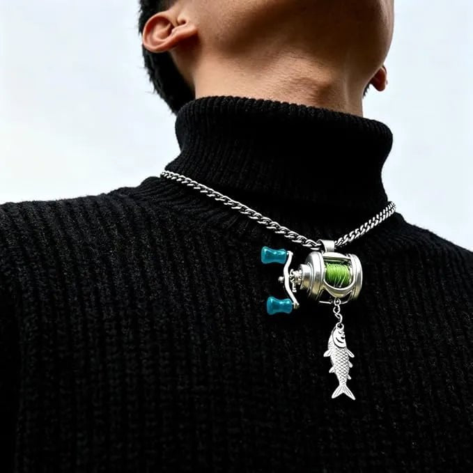 Mini Fishing Reel Necklace - KrabGame