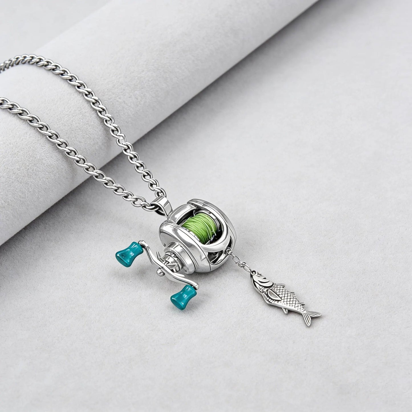 Mini Fishing Reel Necklace - KrabGame