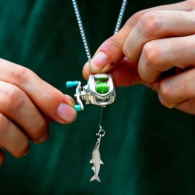 Mini Fishing Reel Necklace - KrabGame