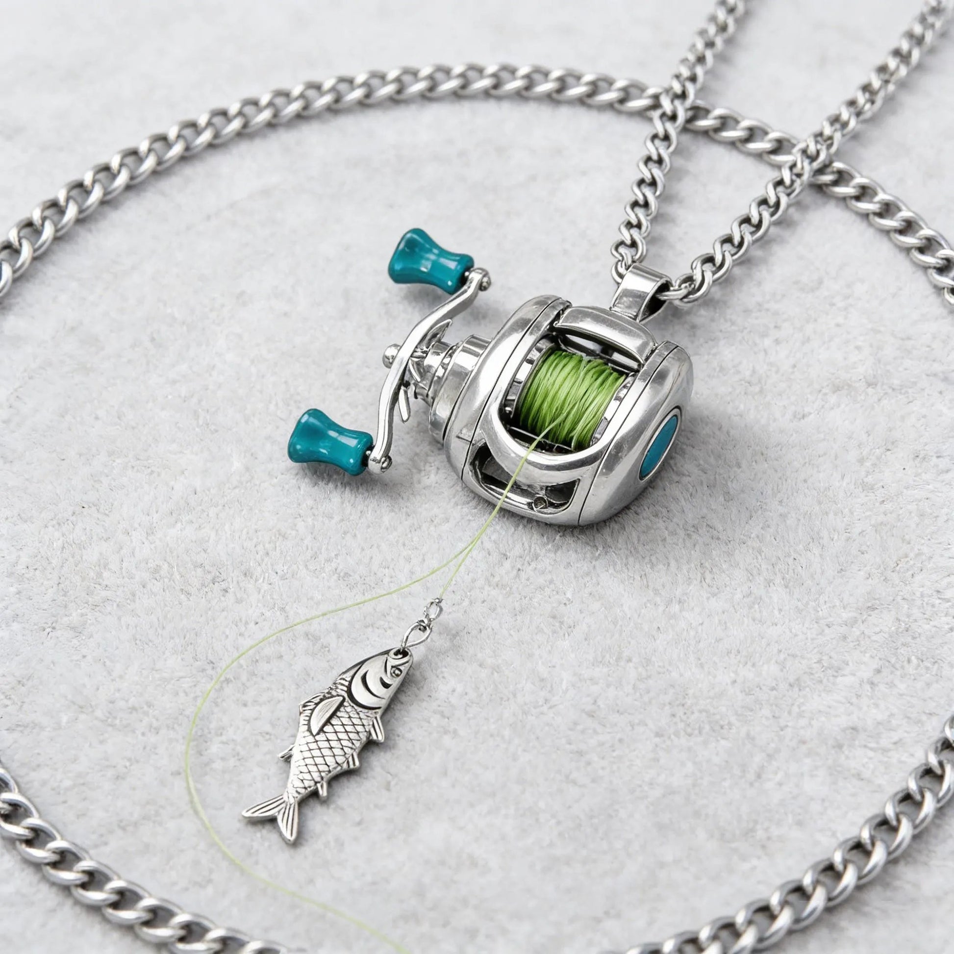 Mini Fishing Reel Necklace - KrabGame
