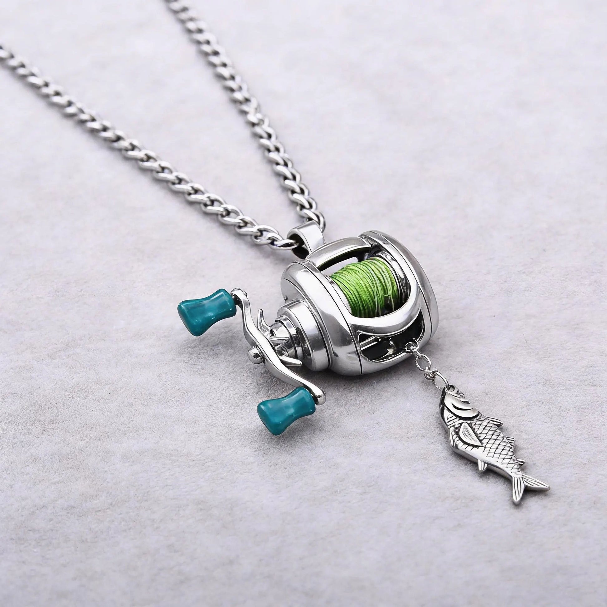 Mini Fishing Reel Necklace - KrabGame