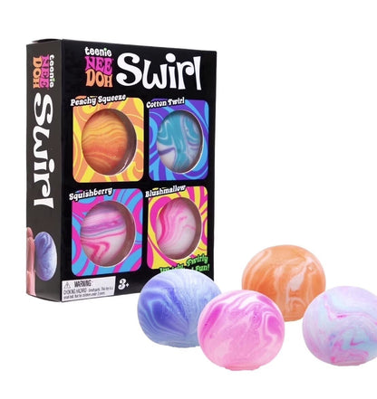 NeeDoh Teenie Swirl 4 Pack - KrabGame