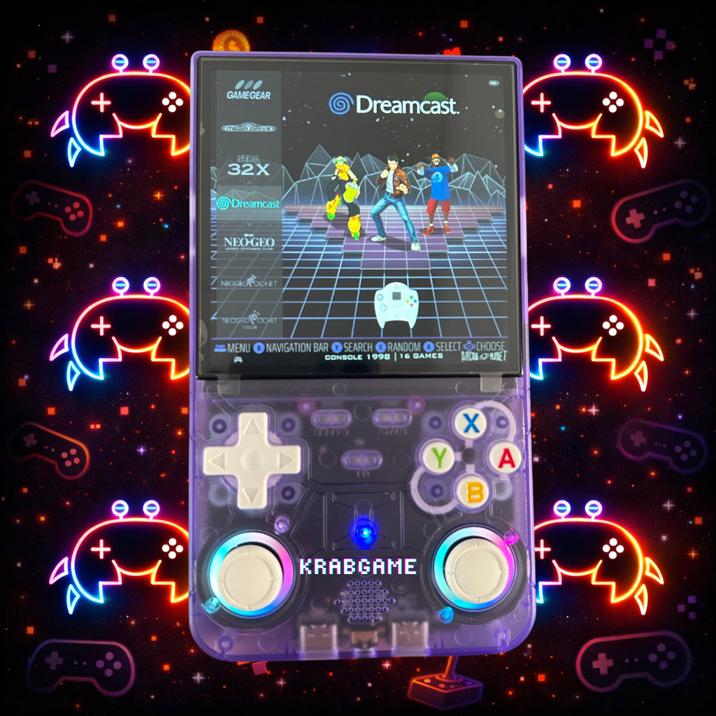 R36 Ultra Retro Handheld Game Console – 20,000+ Games, 4.0″ IPS | KrabGame